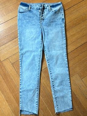 High-Rise Button-Fly Skinny Jeans
